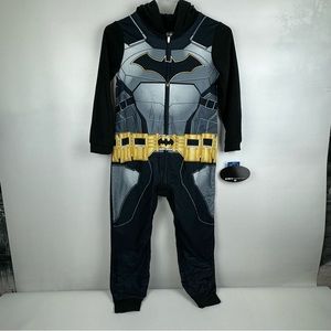 Batman Exclusive Boys' Hooded Union Suit Pajama NWT